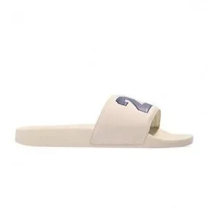 GUCCI 25 Authentic LEATHER SLIDES Men 7 can fit Women 8 Or 85 Gucci Leather Logo Cutout Flat Sandals | Neiman Marcus main image 4